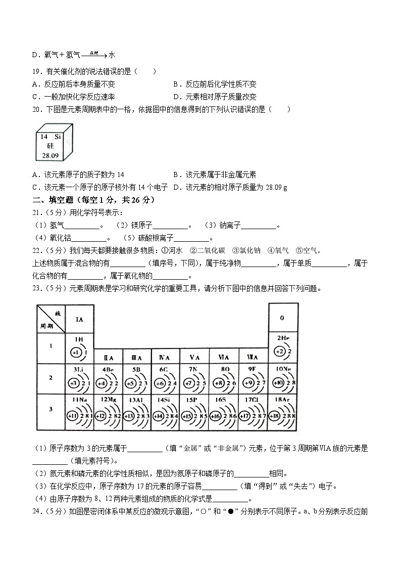 广西壮族自治区北海市合浦县2022-2023学年九年级上学期期中化学试题03