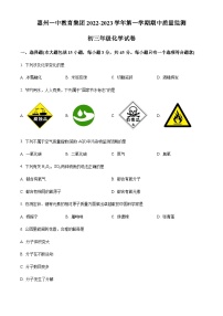 广东省惠州市第一中学教育集团2022-2023学年九年级上学期期中化学试题