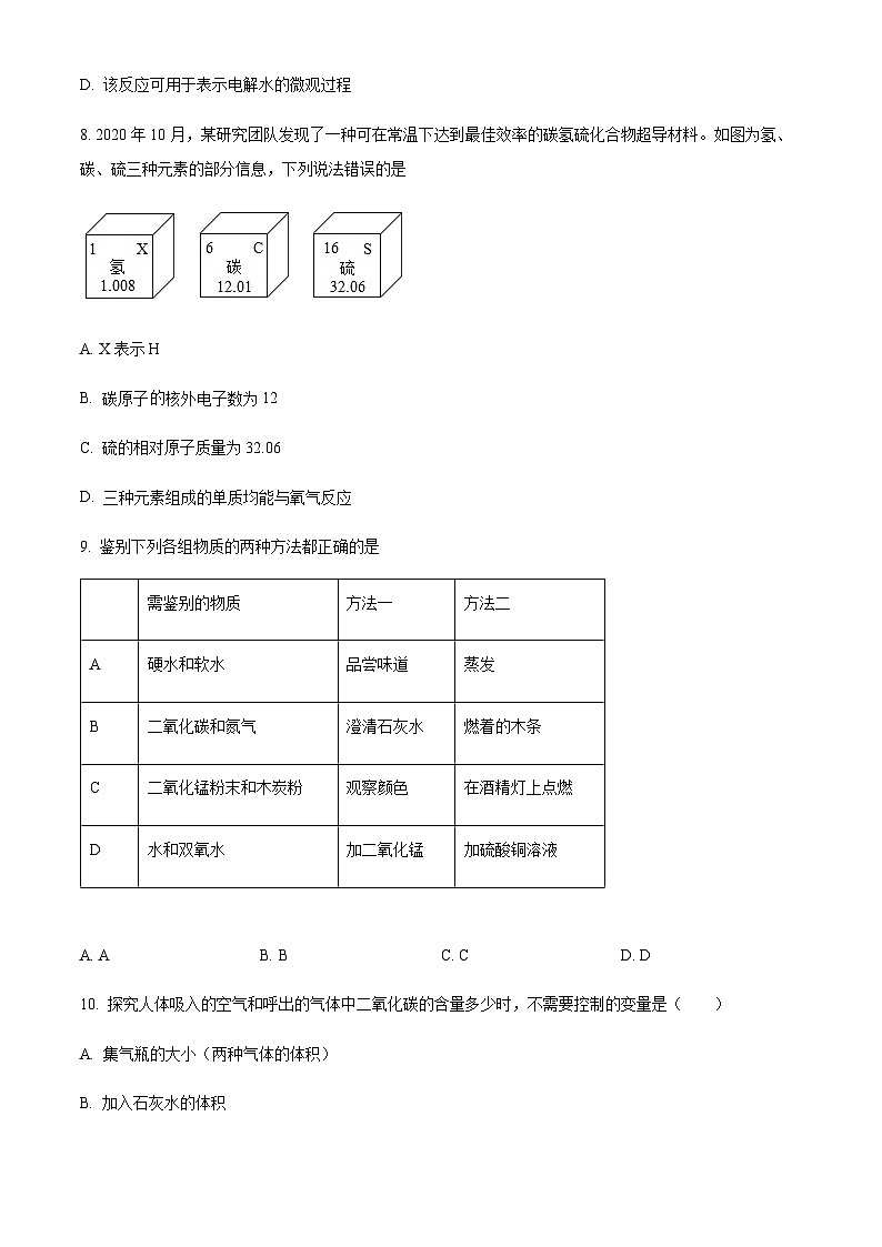 广东省深圳市罗湖区翠园东晓中学2022-2023学年九年级上学期期中化学试题03