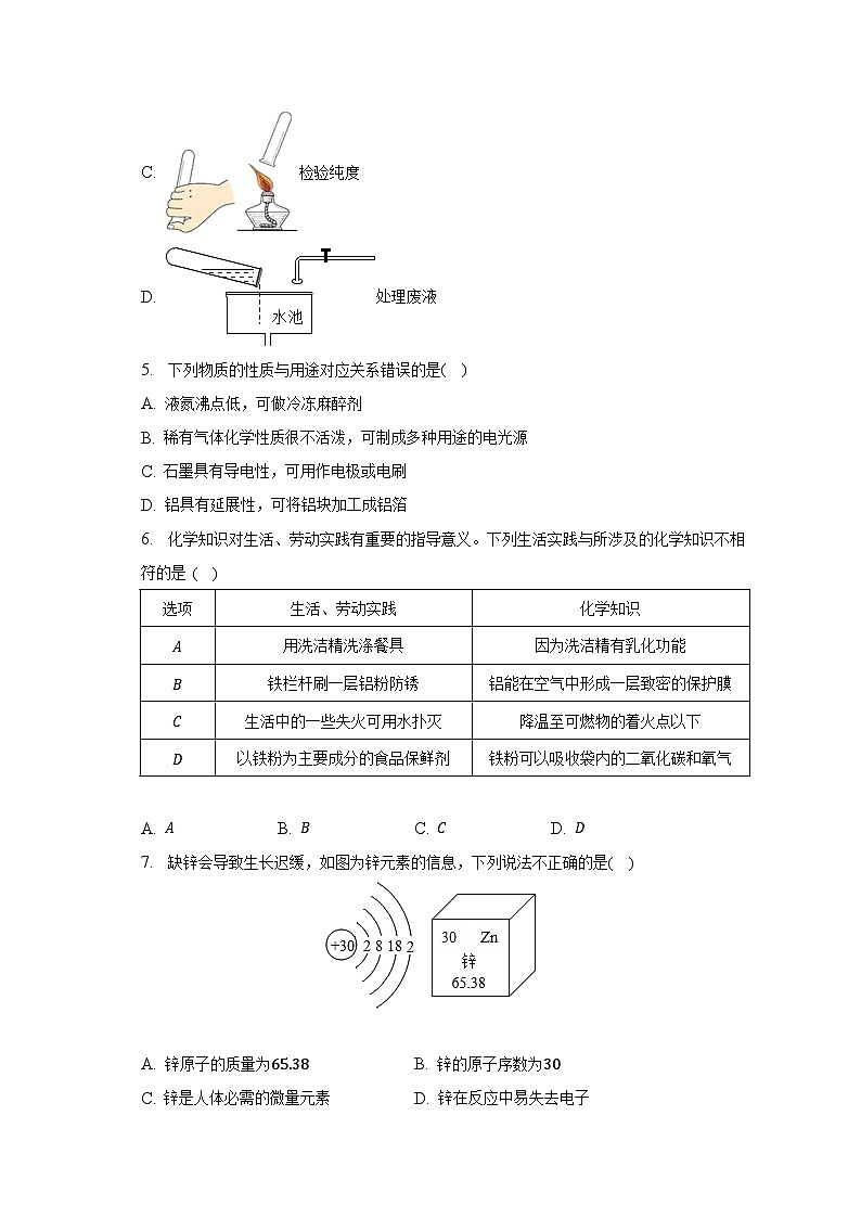 2023年广东省汕头市金平区重点中学中考化学三模试卷（含解析）第2页