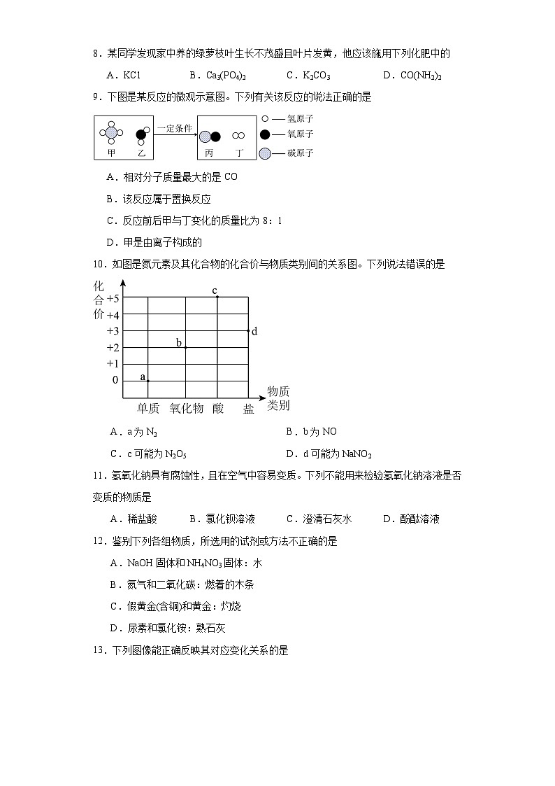 2023年河南省商丘市夏邑县第二初级中学中考压轴卷化学（二）（含解析）02