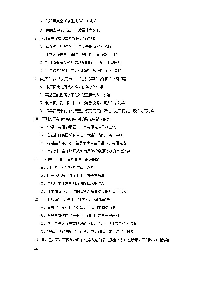 2023年山东省临沂市中考化学真题（含解析）02