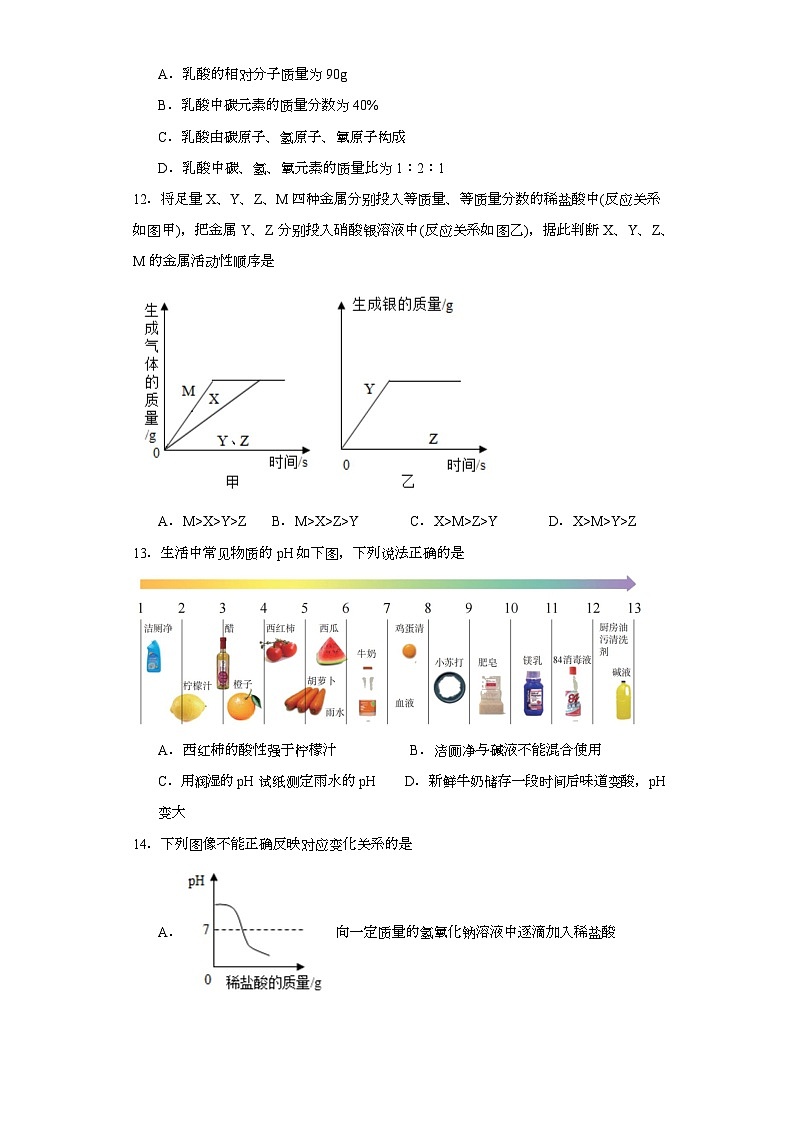 2023年湖南娄底冷水江市中考三模化学试题（含解析）第3页