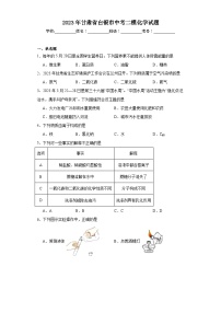 2023年甘肃省白银市中考二模化学试题（含解析）