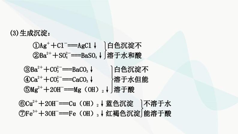 人教版中考化学复习重难突破12物质(或离子)的共存练习课件05