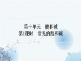 人教版中考化学复习第十单元酸和碱第1课时常见的酸和碱练习课件
