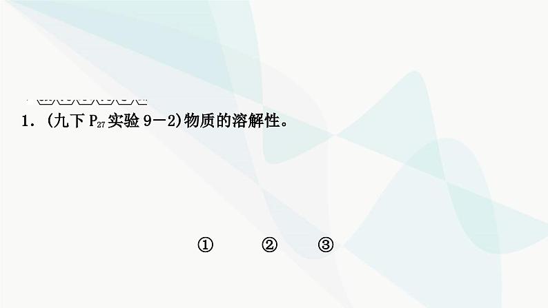 人教版中考化学复习第九单元溶液教学课件第5页