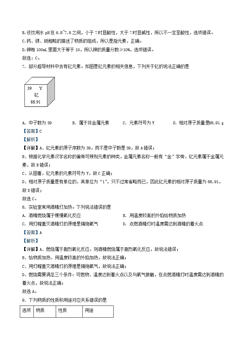 _2022年广西梧州市中考化学真题及答案03