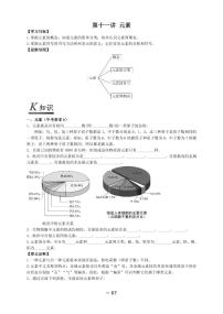 初中化学人教版九年级上册第三单元 物质构成的奥秘课题3 元素测试题