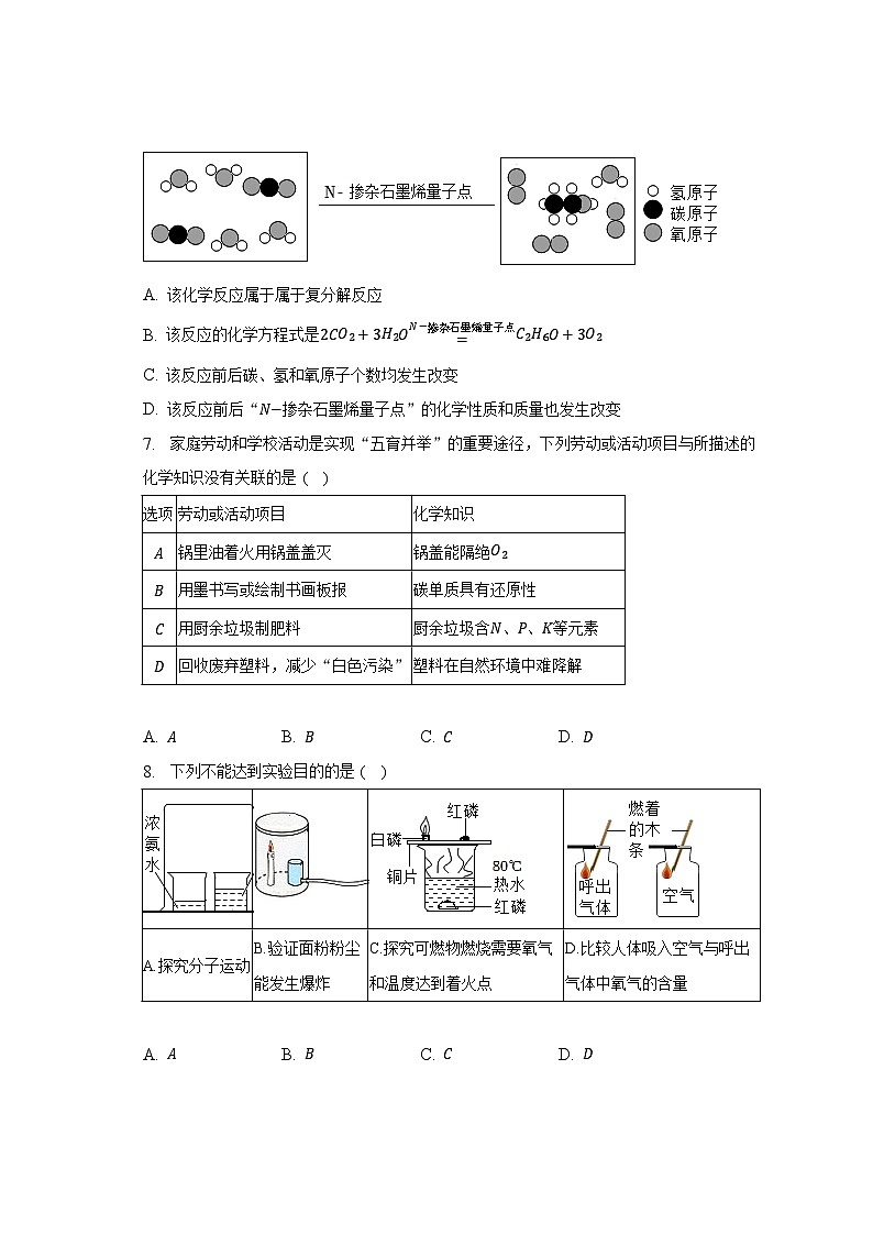 2023年广东省深圳市福田区红岭中学中考化学三模试卷（含解析）03