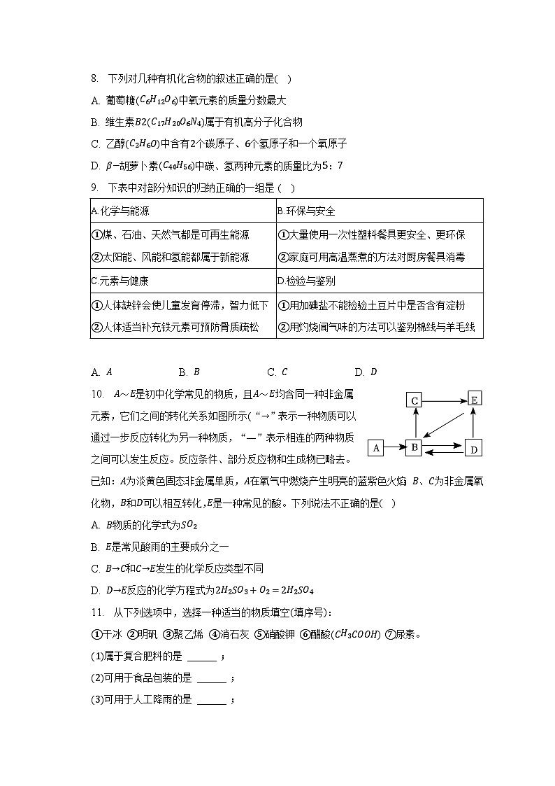 2023年江苏省徐州市铜山区中考化学三模试卷（含解析）03