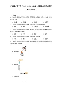 广西崇左市三年（2020-2022）九年级上学期期末化学试题汇编-选择题①