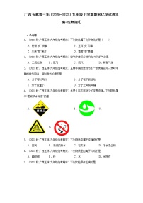 广西玉林市三年（2020-2022）九年级上学期期末化学试题汇编-选择题①