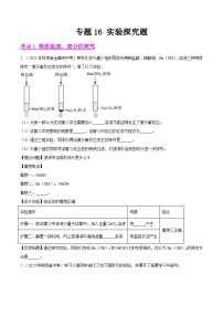 2023年中考化学真题分类汇编——专题16 实验探究题（全国通用）