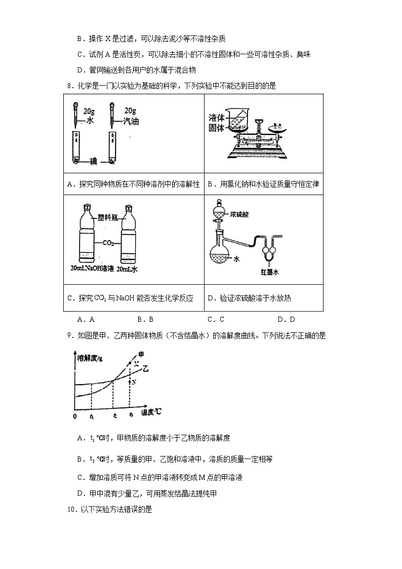 2022年广东省深圳市龙岗区华中师范大学附属龙园学校中考三模化学试题（含解析）03