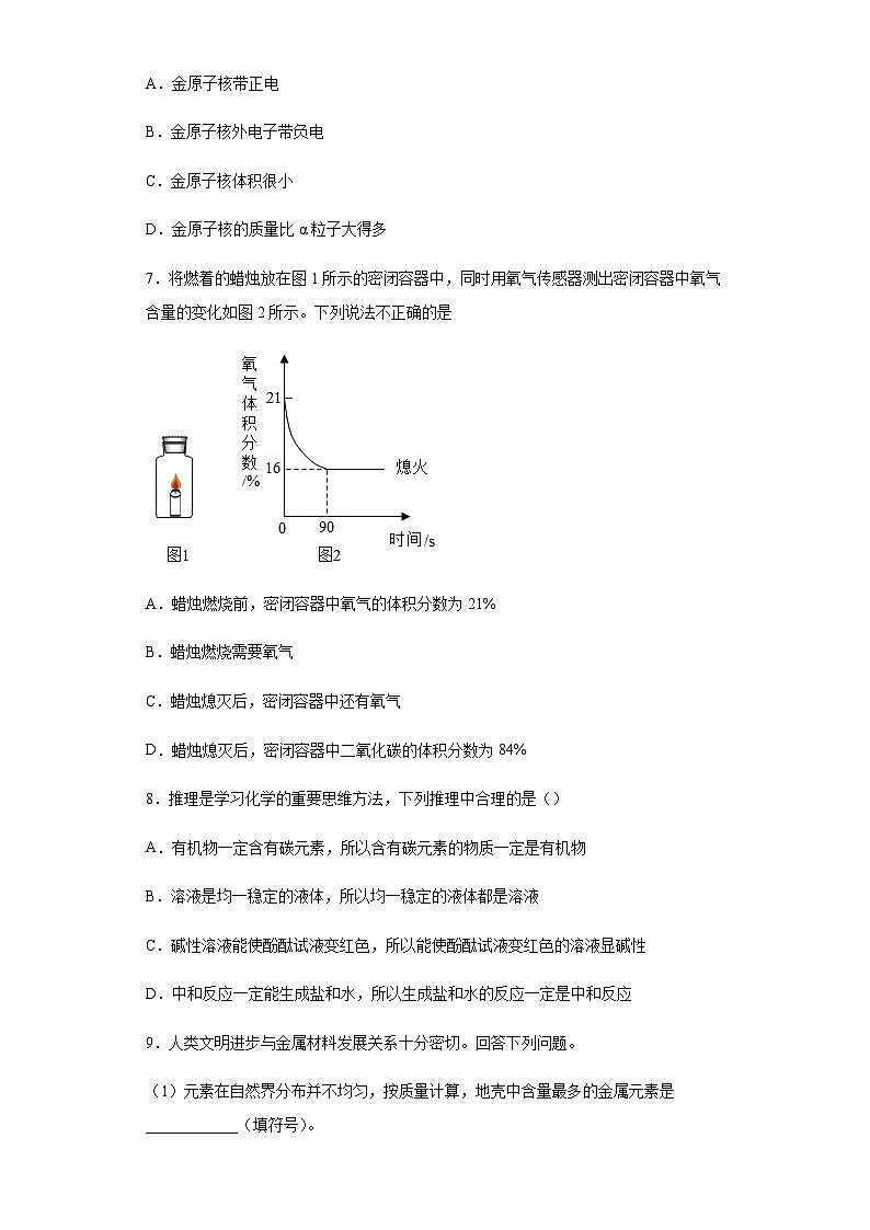 山东省枣庄市2020年中考化学试题03