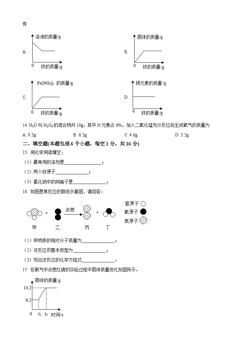 2022-2023学年河南省商丘市柘城县九年级上学期期末化学试题第3页