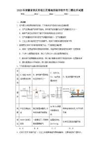 2023年安徽省安庆市迎江区绿地实验学校中考三模化学试题（含解析）