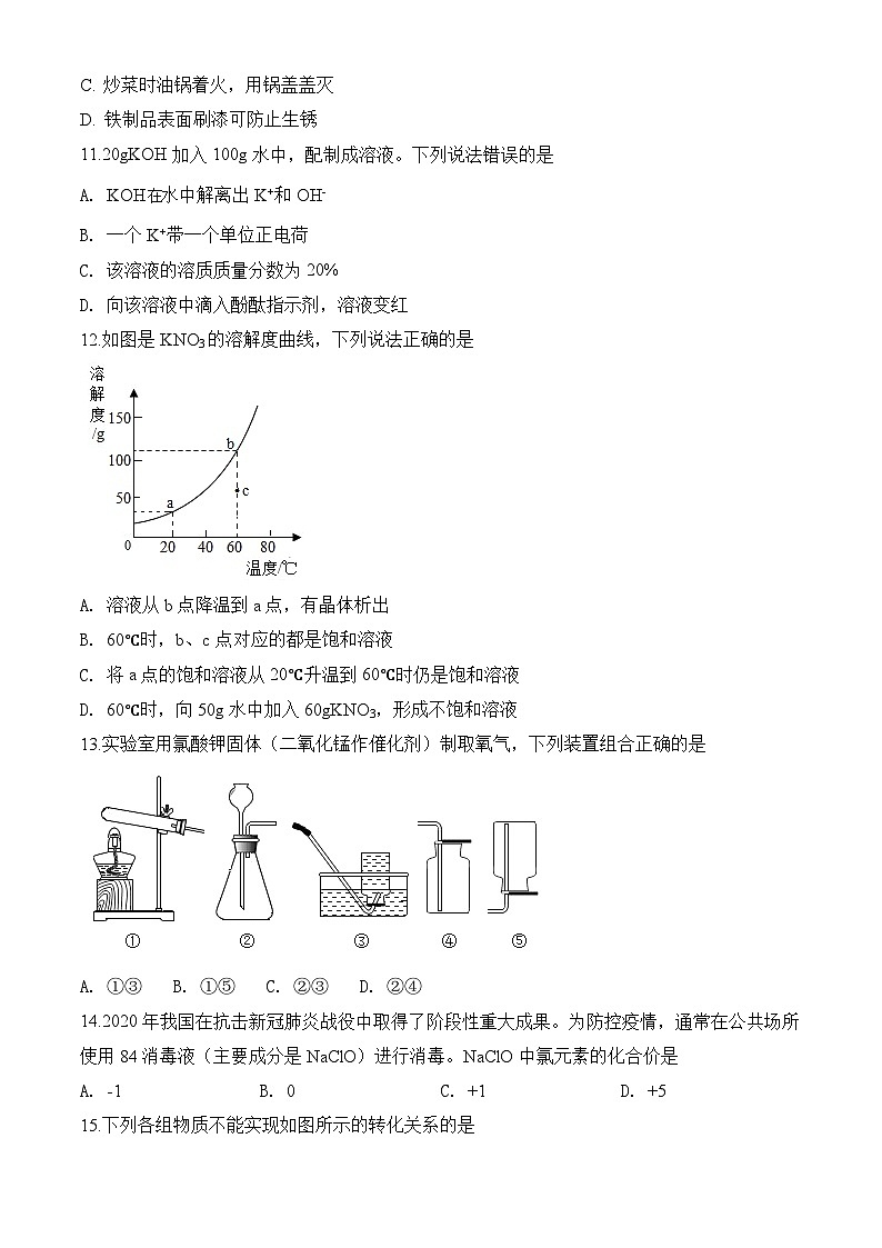 2020年广东省中考化学试卷及解析第3页