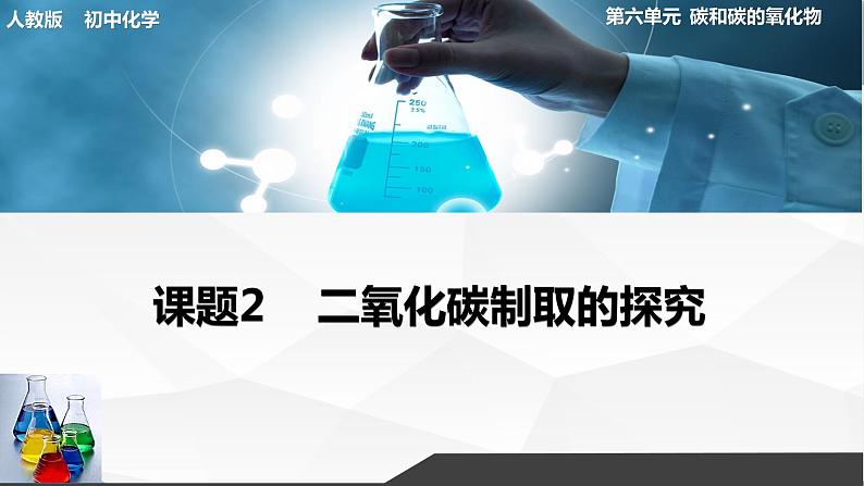 人教版初中化学九年级上册第六单元 课题2二氧化碳制取的研究课件01