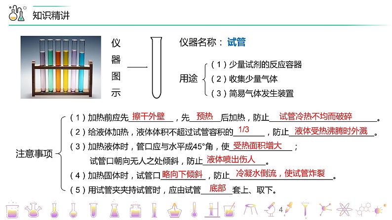 【同步讲义】人教版化学九年级上册--1.03.1认识基本实验仪器（PPT课件）第4页