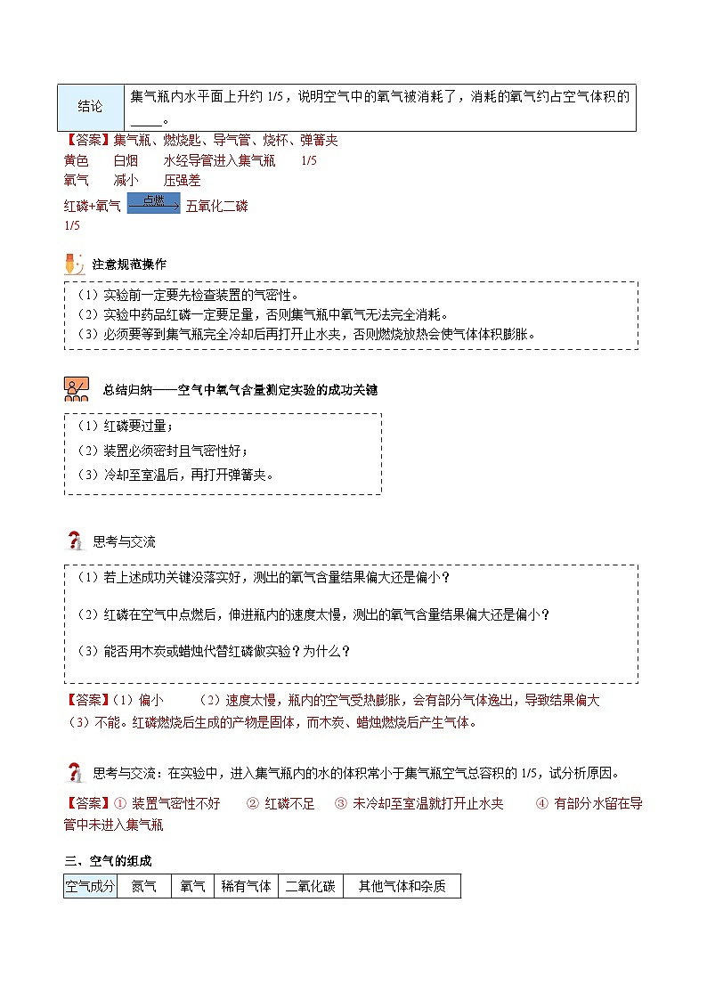 【同步讲义】人教版化学九年级上册--2.01.1 空气的组成（word讲义）03