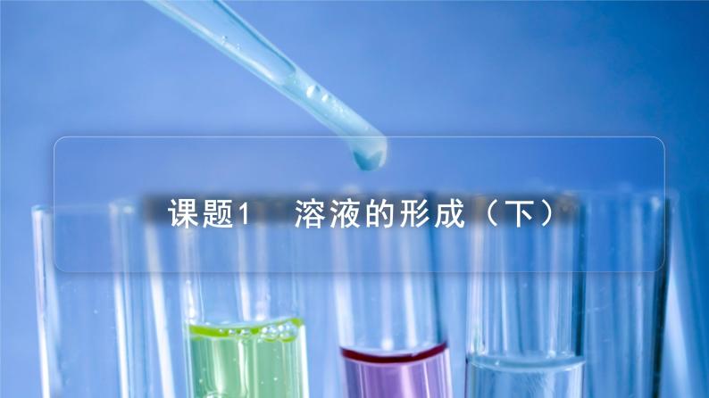 【同步课件】人教版化学九年级下册--901.2 溶液的形成（下）（PPT课件） .01