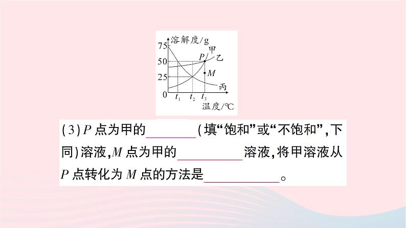 2023九年级化学下册第九单元溶液滚动专题二溶解度曲线和溶解度表的应用作业课件新版新人教版第5页