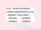 2023九年级化学下册第九单元溶液课题2溶解度第一课时饱和溶液与不饱和溶液作业课件新版新人教版