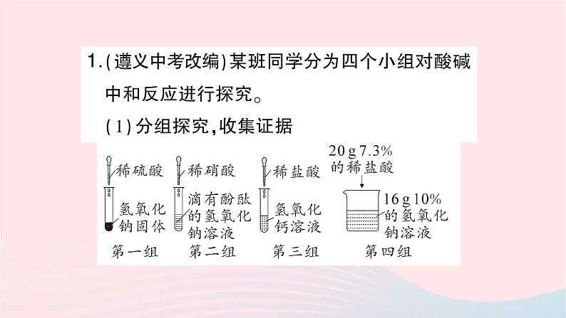 2023九年级化学下册第十单元酸和碱中考热点实验突破作业课件新版新人教版03