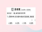 2023九年级化学下册第十单元酸和碱课题1常见的酸和碱第一课时酸碱指示剂和常见的酸作业课件新版新人教版