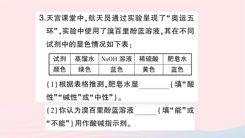 2023九年级化学下册第十单元酸和碱课题1常见的酸和碱第一课时酸碱指示剂和常见的酸作业课件新版新人教版第4页