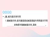 2023九年级化学下册第十单元酸和碱默记本作业课件新版新人教版