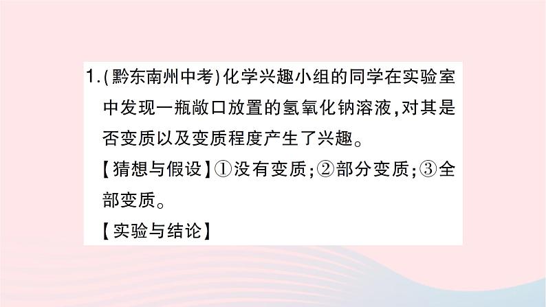 2023九年级化学下册第十一单元盐化肥中考热点实验突破作业课件新版新人教版第4页