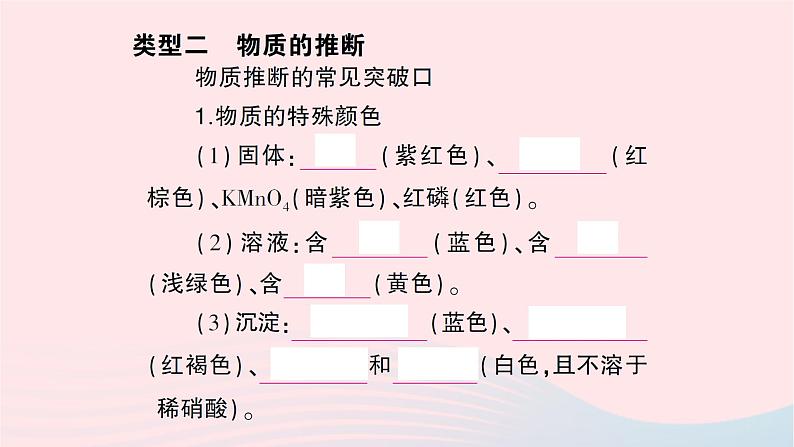 2023九年级化学下册第十一单元盐化肥滚动专题五物质的转化与推断作业课件新版新人教版第8页