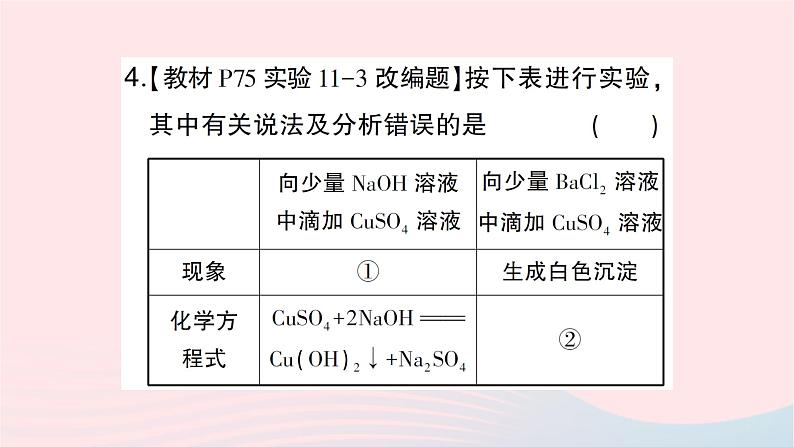 2023九年级化学下册第十一单元盐化肥课题1生活中常见的盐第2课时复分解反应作业课件新版新人教版05