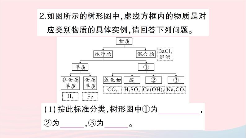 2023九年级化学下册第十一单元盐化肥课题1生活中常见的盐第3课时物质的分类盐的化学性质作业课件新版新人教版03