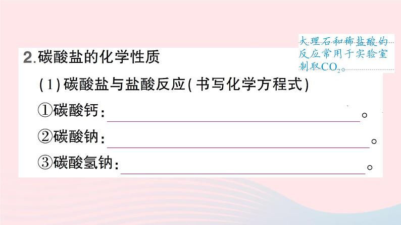 2023九年级化学下册第十一单元盐化肥默记本作业课件新版新人教版05