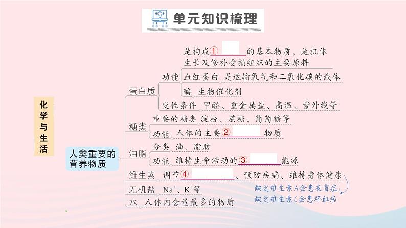 2023九年级化学下册第十二单元化学与生活单元复习提升作业课件新版新人教版02