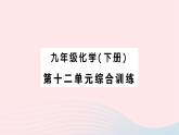2023九年级化学下册第十二单元化学与生活综合训练作业课件新版新人教版