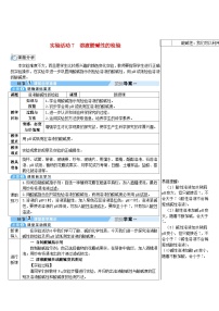 初中化学人教版九年级下册实验活动7 溶液酸碱性的检验学案及答案