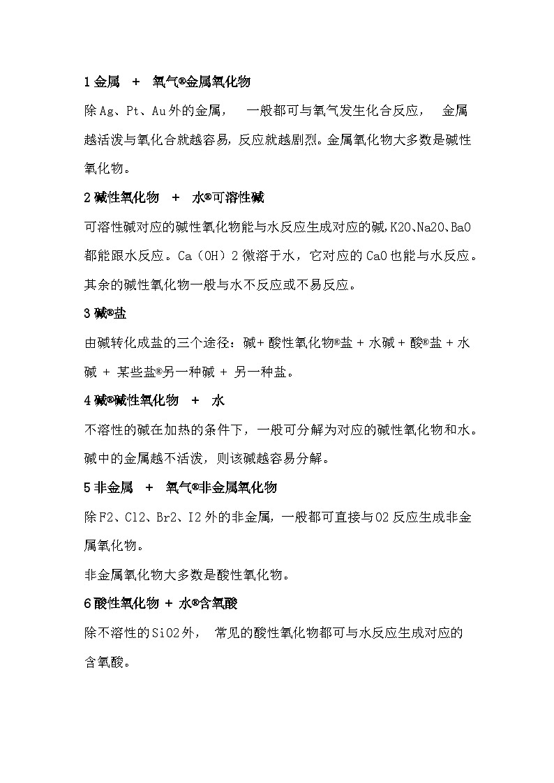 中考化学专题之酸、碱、盐的反应规律第1页