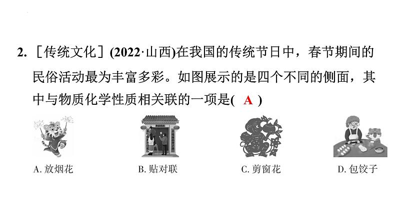 中考一轮考点梳理复习-物质的变化与性质 化学反应类型课件PPT第6页