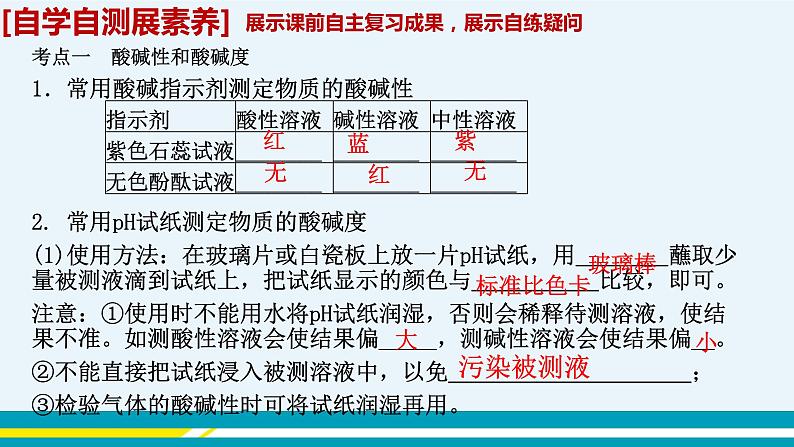 中考化学一轮复习酸碱度和中和反应课件第3页