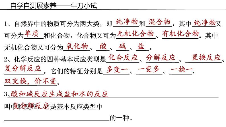 中考化学一轮复习---物质的分类、变化与性质课件PPT第7页