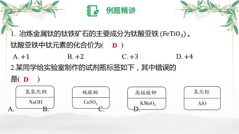 物质组成的表示-中考化学一轮专题复习课件PPT第6页