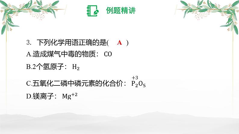 物质组成的表示-中考化学一轮专题复习课件PPT第8页