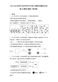 2022-2023学年北京市化学九年级上册期末试题知识点汇编-29微观示意图（填空题）