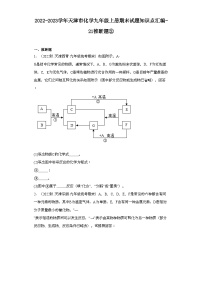 2022-2023学年天津市化学九年级上册期末试题知识点汇编-21推断题②