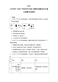 2022-2023学年广东省广州市化学九年级上册期末试题知识点汇编-03质量守恒定律①